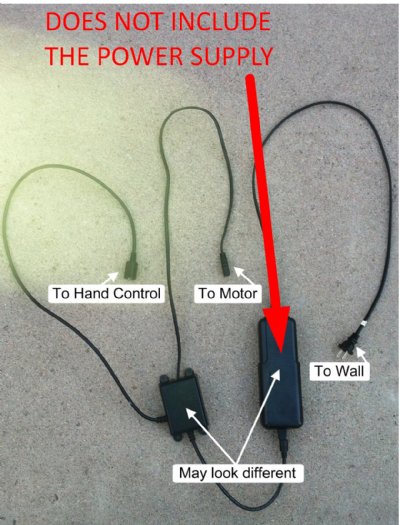 Y Cable Hand Ctrl and Power Supply to Motor