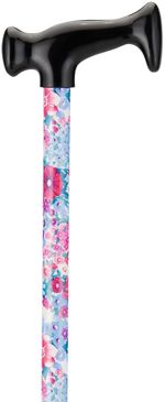 Print Cane - Purple & Pink Flowers